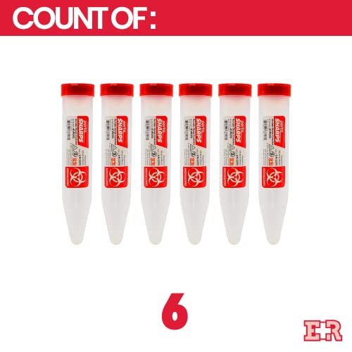 Ever Ready First Aid Porta Sharps Transportable Sharps Container with Locking Mechanism – 6 Count - görsel 6