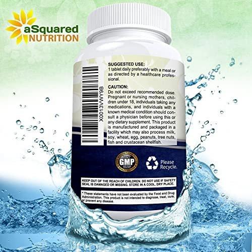 aSquared Nutrition Vitamin B12-5000 MCG Supplement with Methylcobalamin (Methyl B-12) - Max Strength Vitamin B 12 Support to Help Boost Natural Energy, Benefit Brain & Heart Function - 120 Tablets - görsel 6
