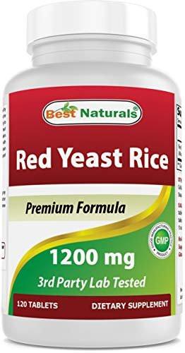 Best Naturals Red Yeast Rice 1200 mg (Non-GMO) 120 Tablets - Non Irradiated, Citrinin Free - görsel 3