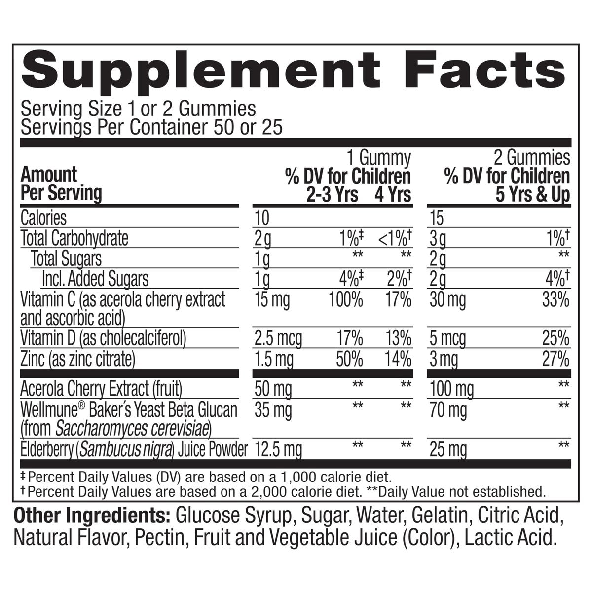 OLLY Kids Immunity Gummy, Immune Support, Wellmune, Elderberry, Vitamin C, Zinc, Chewable Supplement, Cherry - 50 Count - görsel 17