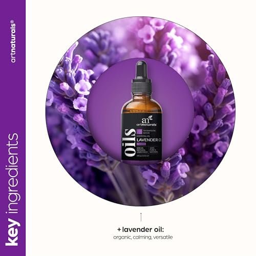 artnaturals 100% Pure Lavender Essential Oil - (4.0 Fl Oz / 118ml) - Premium Undiluted Therapeutic Grade Natural from Bulgaria - Aromatherapy for Diffuser, Skin and Hair Growth - görsel 8