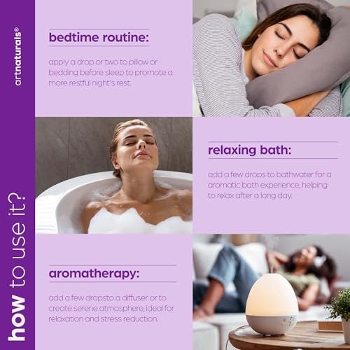 artnaturals 100% Pure Lavender Essential Oil - (4.0 Fl Oz / 118ml) - Premium Undiluted Therapeutic Grade Natural from Bulgaria - Aromatherapy for Diffuser, Skin and Hair Growth - görsel 12