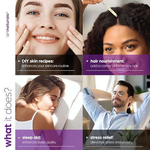 artnaturals 100% Pure Lavender Essential Oil - (4.0 Fl Oz / 118ml) - Premium Undiluted Therapeutic Grade Natural from Bulgaria - Aromatherapy for Diffuser, Skin and Hair Growth - görsel 6
