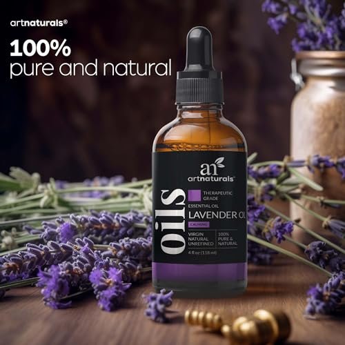 artnaturals 100% Pure Lavender Essential Oil - (4.0 Fl Oz / 118ml) - Premium Undiluted Therapeutic Grade Natural from Bulgaria - Aromatherapy for Diffuser, Skin and Hair Growth - görsel 10