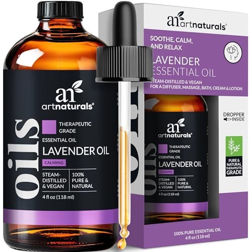 artnaturals 100% Pure Lavender Essential Oil - (4.0 Fl Oz / 118ml) - Premium Undiluted Therapeutic Grade Natural from Bulgaria - Aromatherapy for Diffuser, Skin and Hair Growth - görsel 2