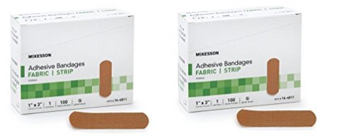 McKesson Performance Bandage Adhesive Fabric Strip, 100 Count (Pack of 2) - görsel 1