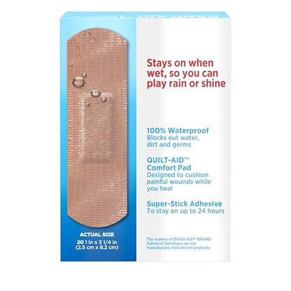 Band-Aid Brand Adhesive Bandages for Minor Cuts & Scrapes, Wound Care Featuring Marvel Avengers Characters, Fun Decorative Bandages for Kids & Toddlers, Assorted Sizes, 20 ct