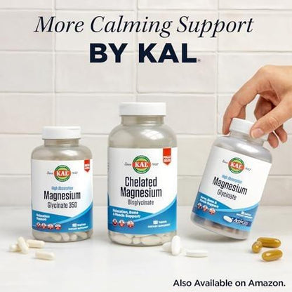 KAL Lithium Orotate 5 mg | Low Serving Chelated Lithium Orotate for Bioavailability and Mood Support | in Organic Rice Bran Extract Base | 120 VegCaps