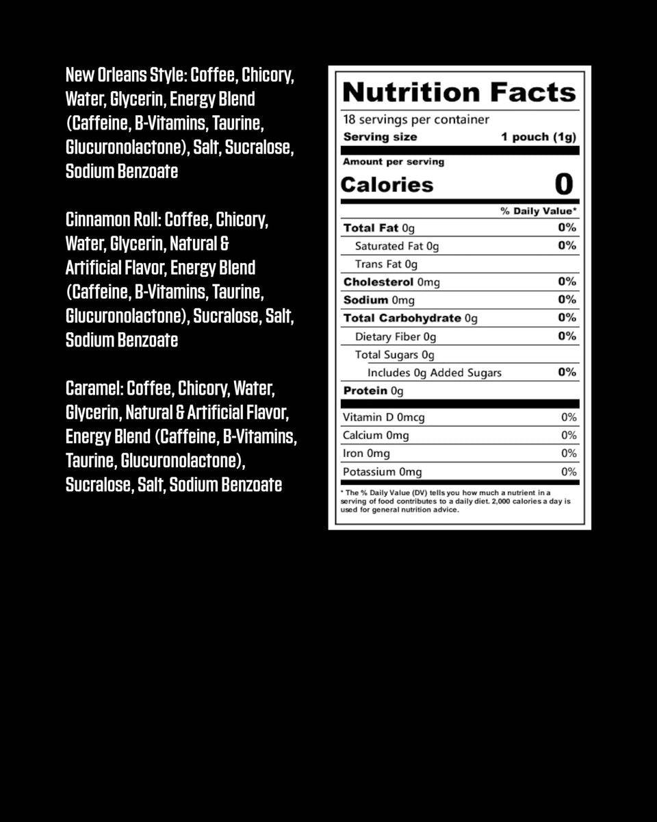 Grinds Coffee Pouches 18 Per Can | New 3 Can Sampler | Caramel, New Orleans, Cinnamon Roll | Caffeine Pouches | Portable Energy | No Crash, No Jitter | B-Vitamins | Focus | Sugar Free - görsel 11