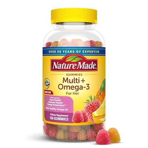 Nature Made Women's Gummy Multivitamins with Omega-3, Multivitamin for Women for Daily Nutritional Support, 150 Gummies, 75 Day Supply - görsel 8