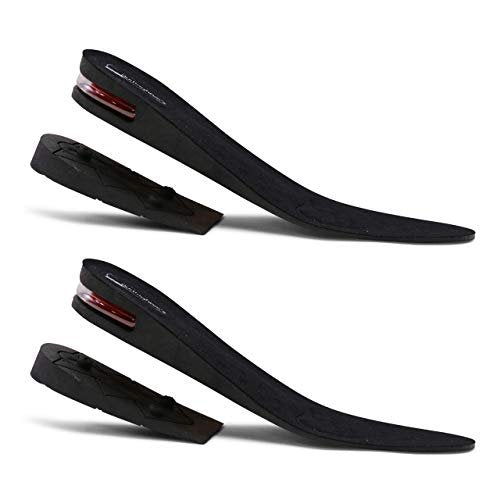 Burlingham's Height Increase Insole, Shoe Lifts for Men and Women (2 Inch) Elevated, Cushioned Heel Inserts and Arch Support Insoles | Lifted, Supportive Comfort and Breathable Black - görsel 6