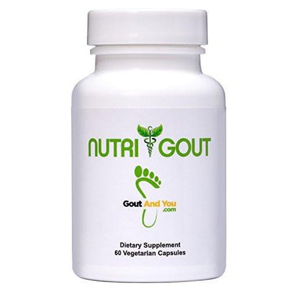 NutriGout Uric Acid Cleanse Supplement with Turmeric, Celery Seed, Bromelain, Milk Thistle, Dandelion and Chanca Piedra, 60 Vegetarian Capsules of 500 mg Each