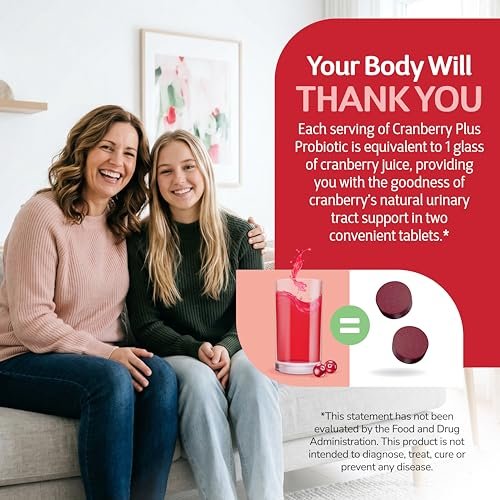 21st Century Cranberry Plus Probiotic Tablets, 60 Count - görsel 12