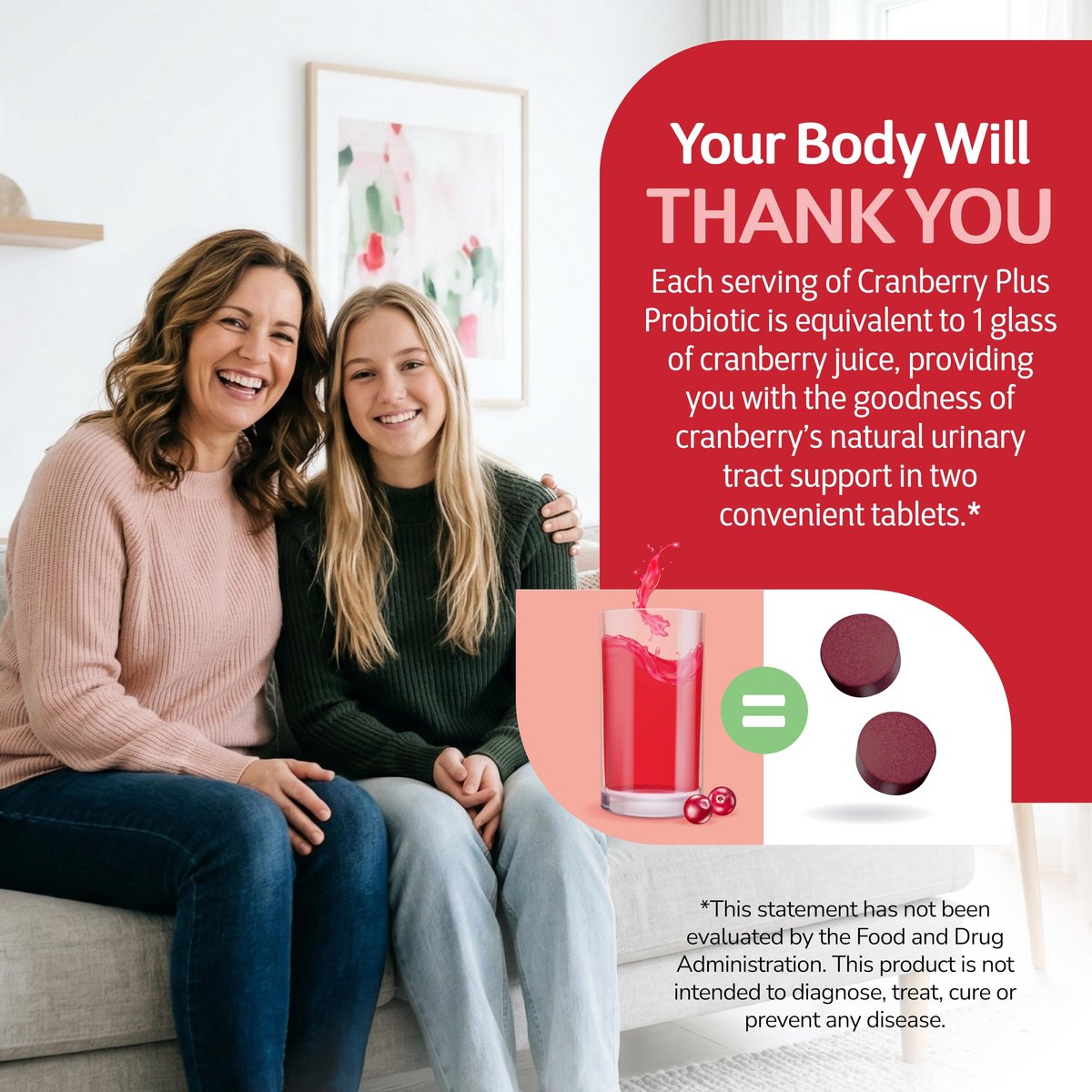 21st Century Cranberry Plus Probiotic Tablets, 60 Count - görsel 11