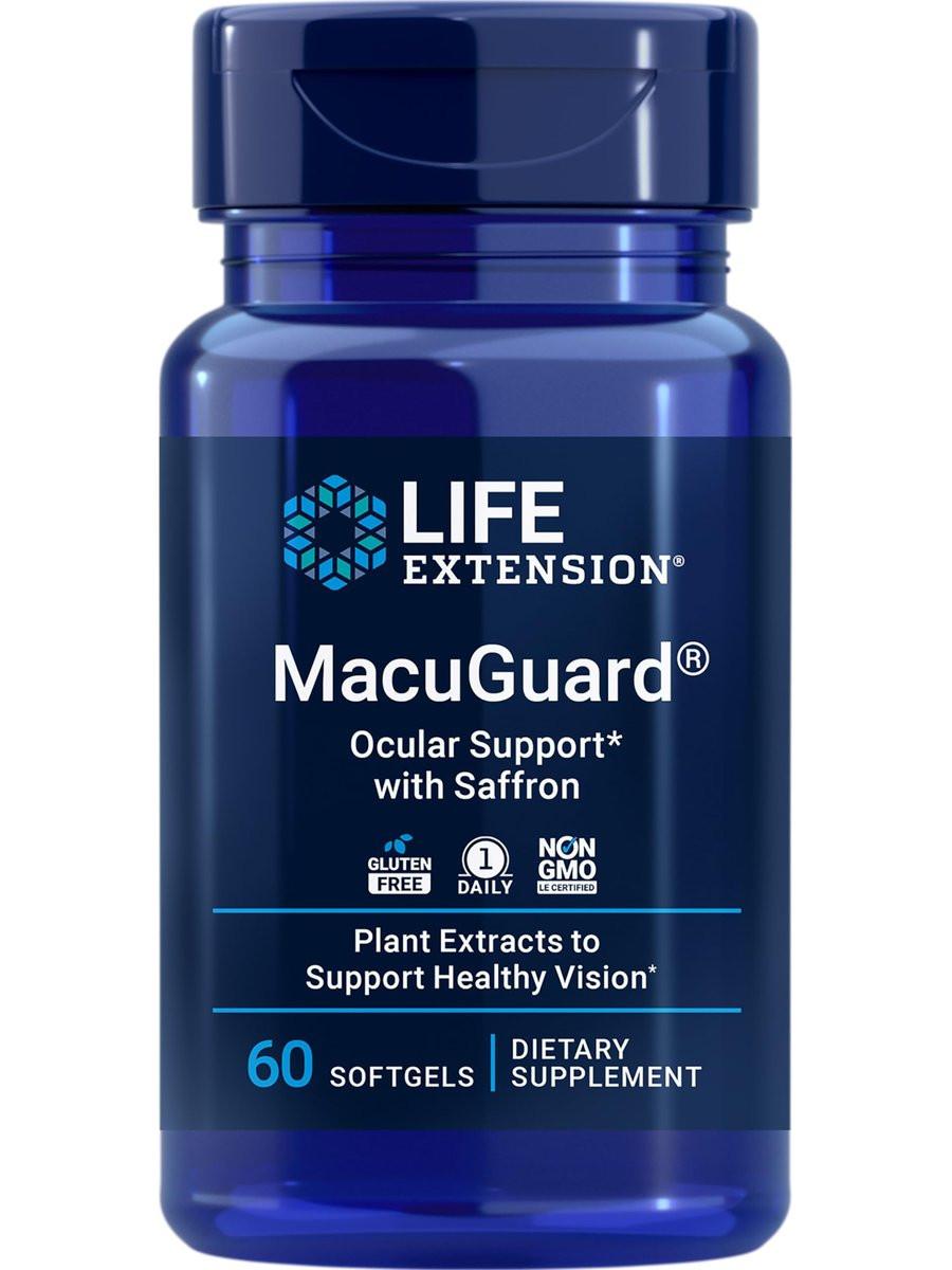 Life Extension MacuGuard Ocular Support with Saffron – Eye Health Supplement for Healthy Vision – with Lutein, Meso-zeaxanthin, zeaxanthin, Saffron – Gluten-Free, Non-GMO – 60 softgels - görsel 10