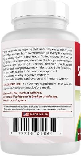 Best Naturals Serrapeptase 40000 SPUs 90 Vcaps - görsel 5
