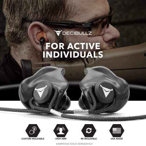 Decibullz Custom Earplug Lanyard – Black, Nylon, 1 Count - görsel 6
