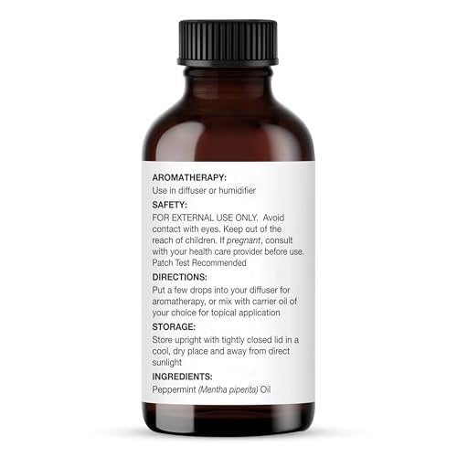 Majestic Pure Peppermint Essential Oil - 100% Pure and Natural - 4 Fl Oz (Pack of 2) with Glass Dropper - görsel 6