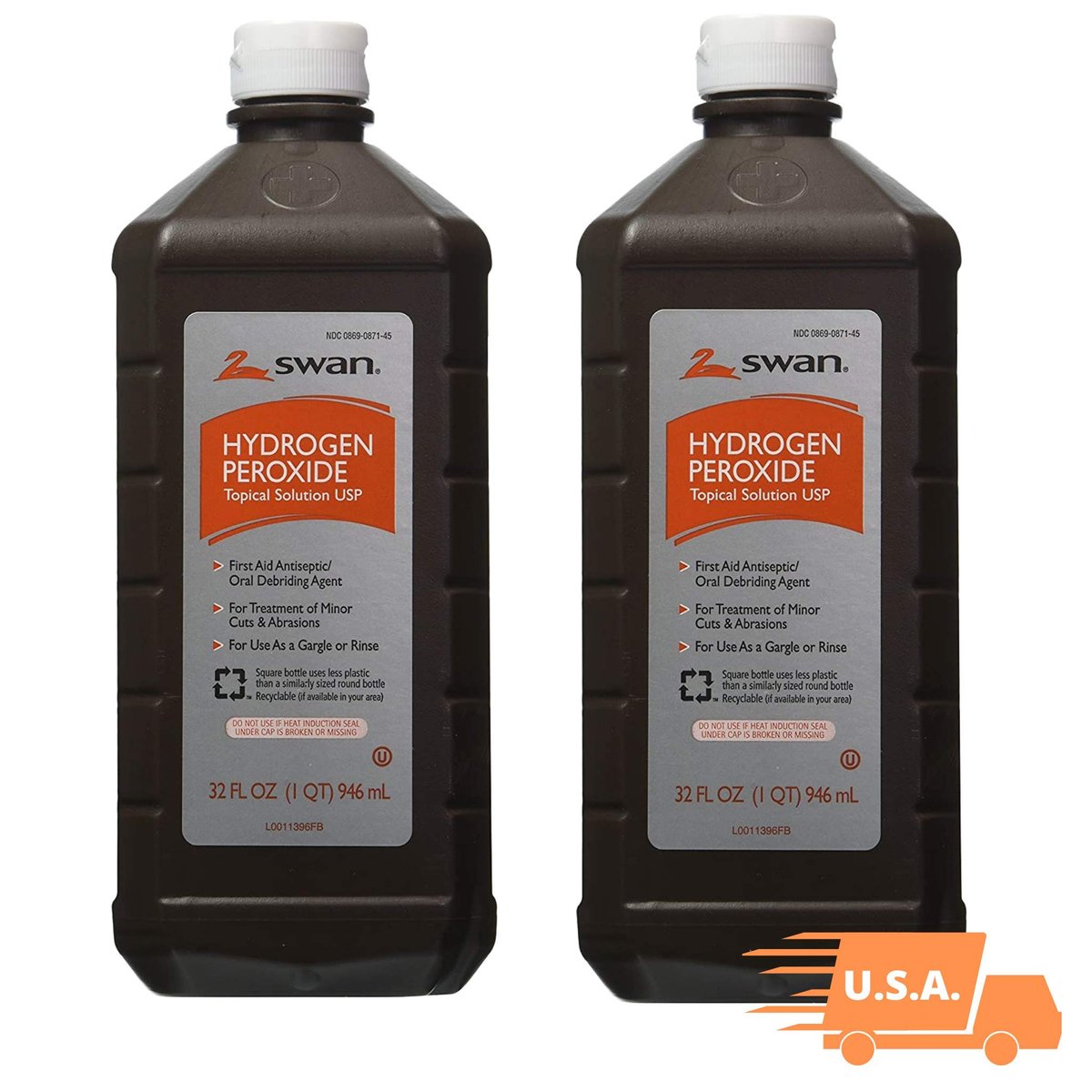Swan Hydrogen Peroxide Topical Solution 16 oz (Pack of 4) or 32 oz (Pack of 2) - görsel 4