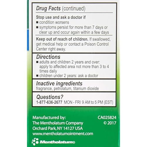 Mentholatum Original Ointment Soothing Relief, Aromatic Vapors - 1 oz (Pack of 2) - görsel 1