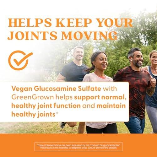 Doctor's Best Vegan Glucosamine Supplement for Men & Women - Glucosamine 1500mg Per 2 Capsules, Joint Health Support for Adults, Gluten Free, Non GMO, Vegetarian/Vegan - 180 Veg Caps - görsel 2