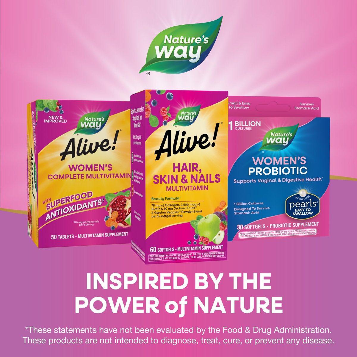 Nature's Way Alive! Hair Skin and Nails with Collagen 75 mg & Biotin 2500 mcg per 2-softgels, Dietary Supplement for Healthy Hair Skin and Nails Support, 60 Softgels - görsel 4