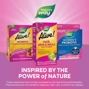 Nature's Way Alive! Hair Skin and Nails with – Collagen (75 mg per serving): Collagen is the most abundant protein – Image 1