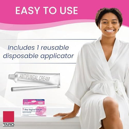 Clotrimazole USP 1% 7-Day Vaginal Cream 1.5 Oz (45g) Yeast Infection Treatment, Feminine Anti-Itch Cream for External Itching & Irritation (Pack of 3)