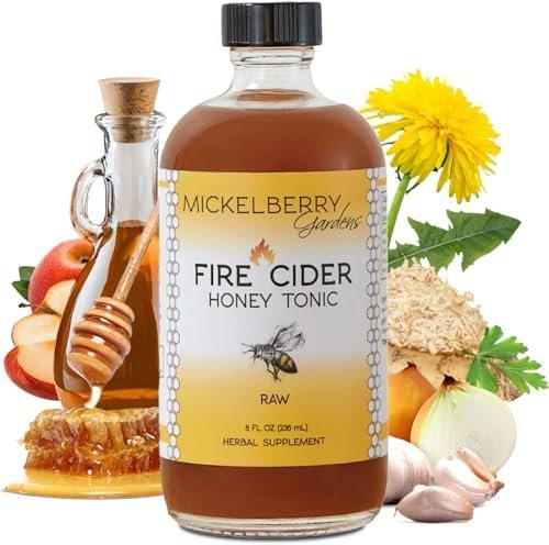Fire Cider Apple Cider Vinegar Honey Tonic with Organic Turmeric Root, Ginger Root & Dandelion - Natural Digestion & Immune Support (8 Ounces) - görsel 2