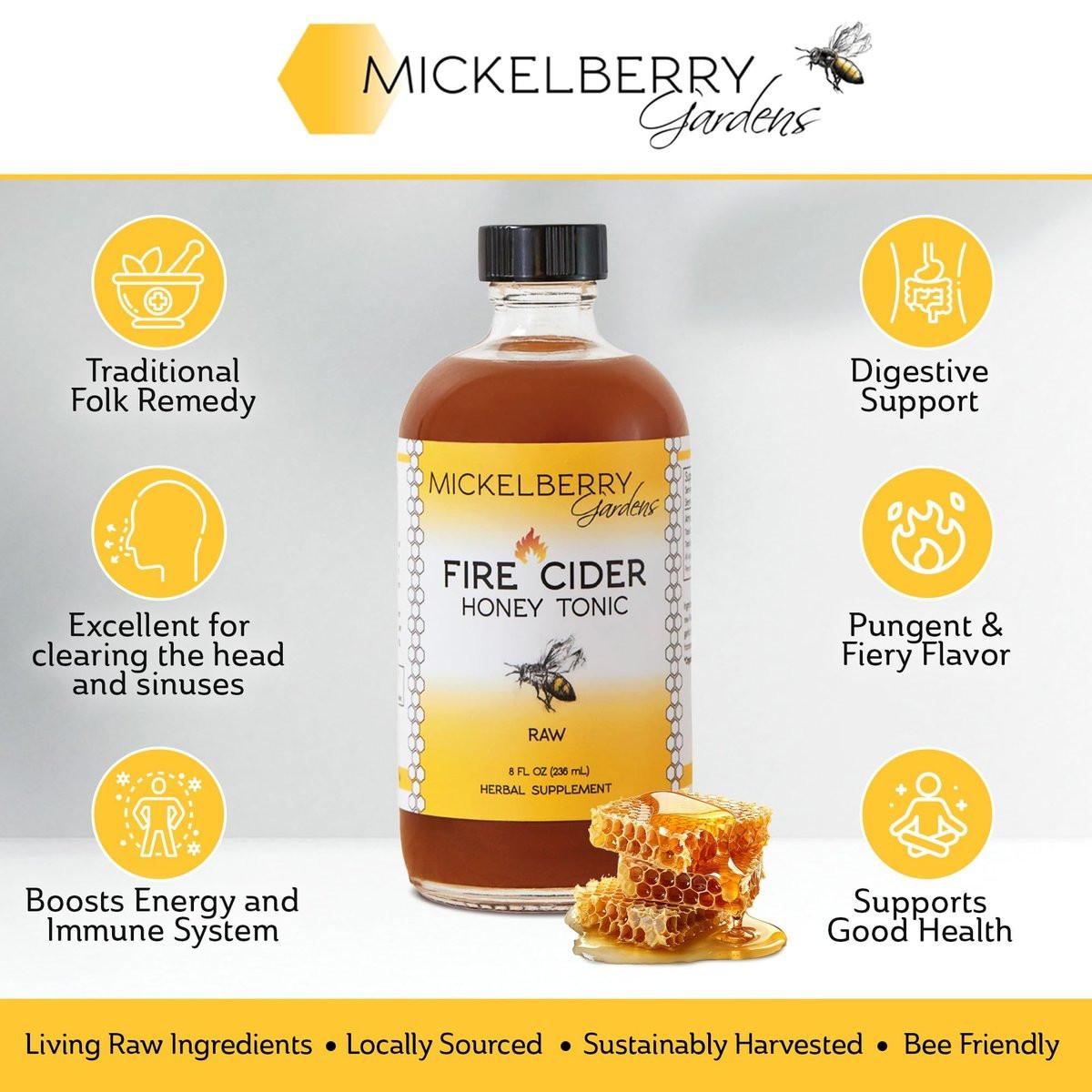 Fire Cider Apple Cider Vinegar Honey Tonic with Organic Turmeric Root, Ginger Root & Dandelion - Natural Digestion & Immune Support (8 Ounces) - görsel 3