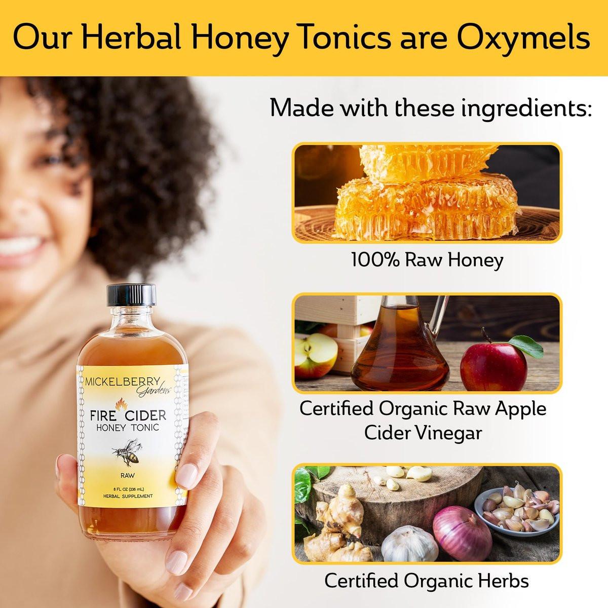 Fire Cider Apple Cider Vinegar Honey Tonic with Organic Turmeric Root, Ginger Root & Dandelion - Natural Digestion & Immune Support (8 Ounces) - görsel 7