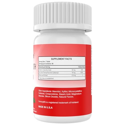 NutritiPure Chewable Iron Supplement for – Convenient Format: Chewable tablets are ideal for those who have – Image 5