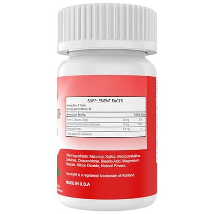 NutritiPure Chewable Iron Supplement for – Convenient Format: Chewable tablets are ideal for those who have – Image 5