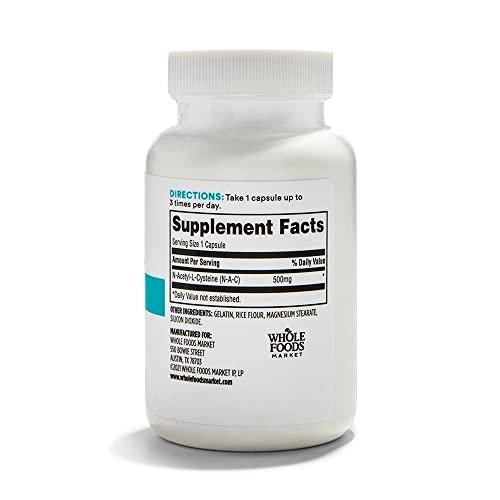 365 by Whole Foods Market, N-Acetyl L-Cysteine 500mg, 100 Count - görsel 3