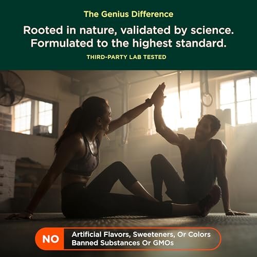 The Genius Brand Genius Mushrooms - Plant-Based Supplement for Immune, Focus & Energy Support - Lion's Mane, Cordyceps & Reishi - Organic & Non-GMO - 90 Veggie Capsules - görsel 15