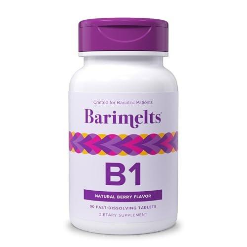BariMelts Vitamin B1, 90 Fast-Dissolving Tablets (3-Month Supply), Sugar-Free Bariatric Vitamins for Women, Natural Berry Flavor - görsel 6
