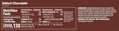 GU Energy Stroopwafel Salted Chocolate Sports Nutrition Waffle, Caffeine-Free, Gluten-Free, and Kosher Dairy, On-the-Go Energy for Any Workout, 16 Count
