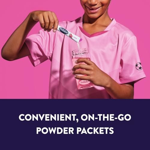 Pedialyte Electrolyte Powder, Hydration Drink for Kids & Adults, Variety Pack: Strawberry, Fruit Punch, Grape, and Apple, 24 Powder Packets - görsel 10