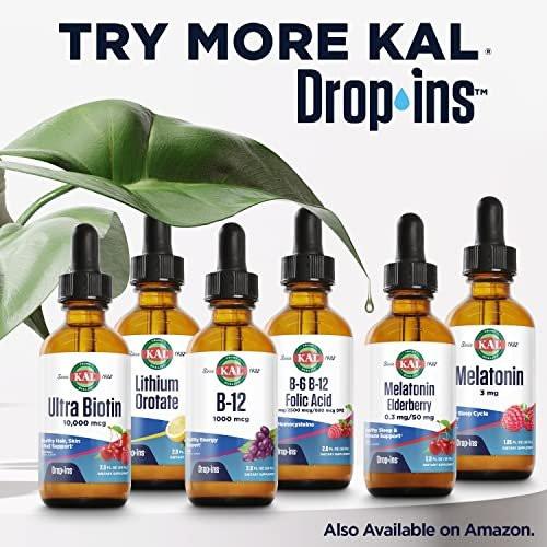 KAL D3 K2 DropIns 125 mcg / 500 mcg Liquid Vitamin D3 K2 Drops, Bone Health, Heart Health and Immune Support Supplement, Natural Citrus Flavor, 60-Day Money Back Guarantee, Approx. 59 Serv, 2 FL OZ - görsel 11