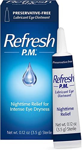 Allergan Refresh P.M Lubricant Eye Ointment, 0.12 Ounce (Pack of 2)