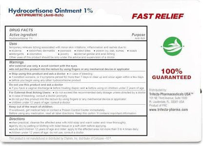 Globe Hydrocortisone 1% Maximum Strength Cream, 144 Count (0.9g Single Packets) - Anti-Itch Cream for Redness, Swelling, Itching, Rash, Bug Bites, Eczema, Hemorrhoids & More