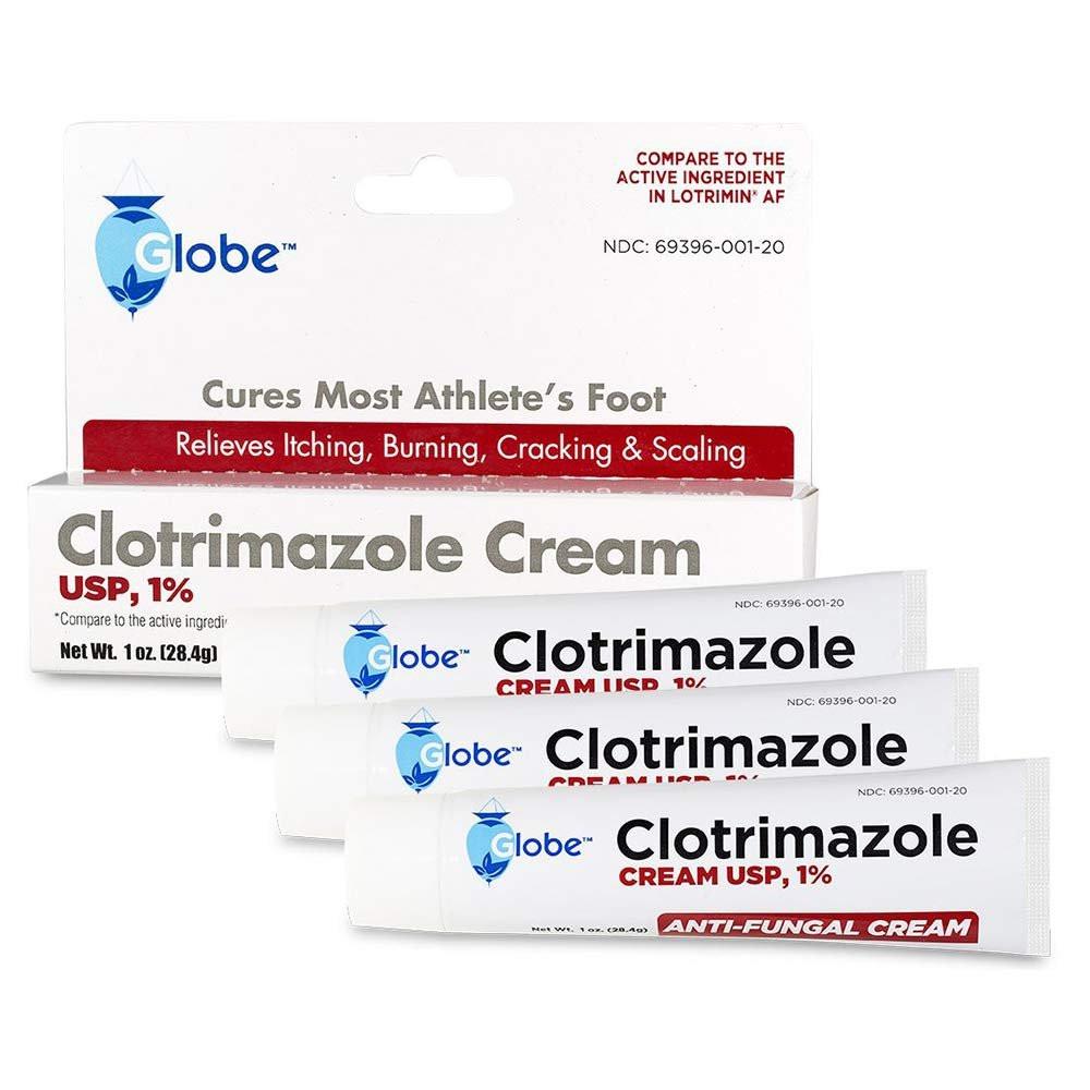 Globe Clotrimazole Antifungal Cream 1% USP, 1 oz (3 Pack) - Anti Fungal Treatment for Athlete's Foot, Jock Itch, Ringworm - görsel 15