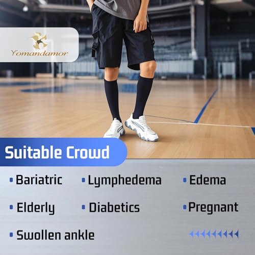 Yomandamor Men's Diabetic Over The Calf – Item Weight: 2.5 ounces per pair – Image 10