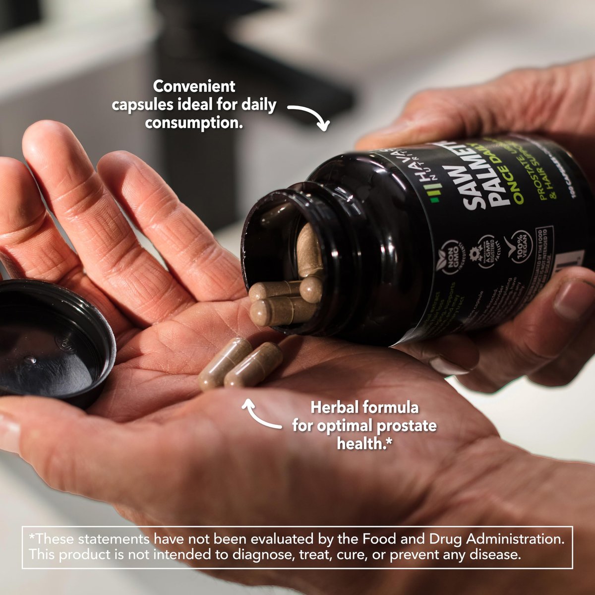Saw Palmetto for Men Prostate Health – Servings Per Container: 100 – Image 7