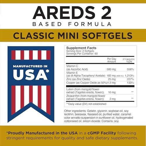 VITEYES® AREDS 2 Softgels, 120 Count - – Single Daily Dose: One softgel per day provides your daily intake, – Image 2
