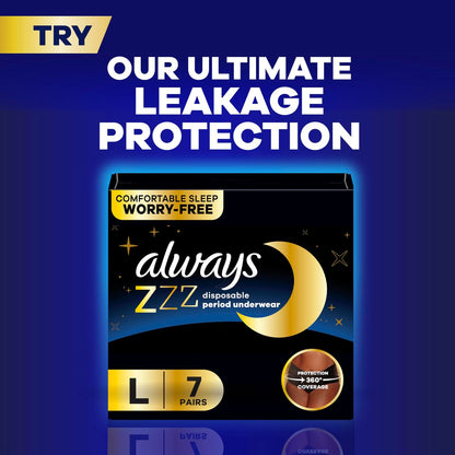 Always Maxi Overnight Pads with Wings, Size 5, Extra Heavy Overnight, Unscented, 72 Count