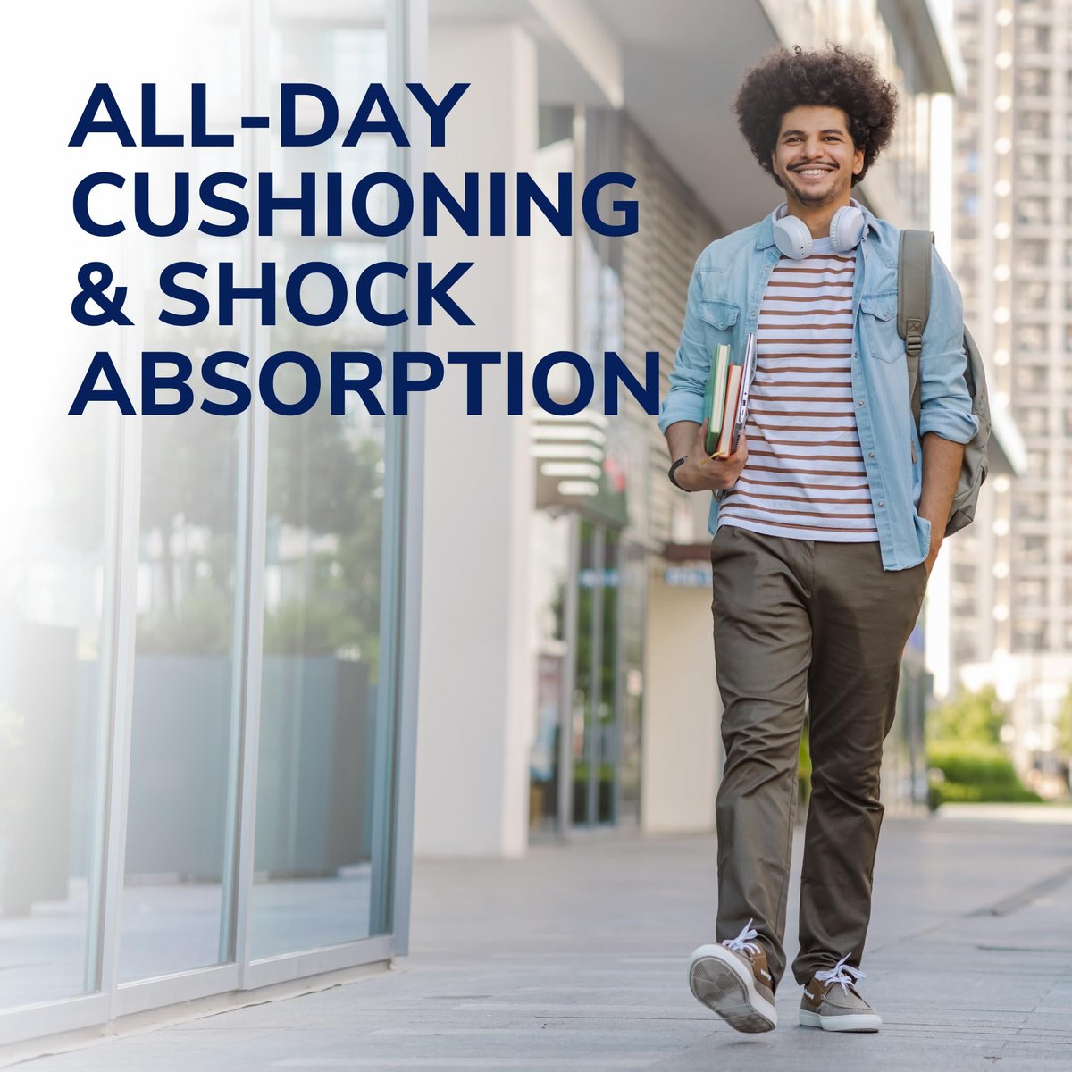 Dr. Scholl's HEEL CUSHIONS with Massaging Gel Advanced - All-Day Shock Absorption and Cushioning to Relieve Heel Discomfort (Men's 8-13, also available for Women's 6-10) - görsel 4