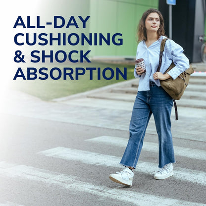 Dr. Scholl's HEEL CUSHIONS with Massaging Gel Advanced - All-Day Shock Absorption and Cushioning to Relieve Heel Discomfort (Men's 8-13, also available for Women's 6-10)