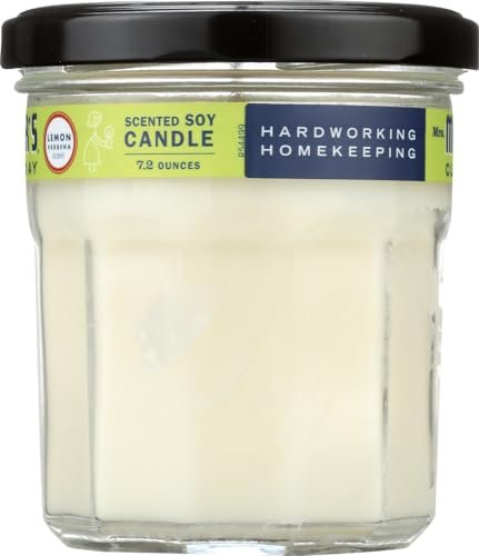 Mrs. Meyer's Clean Day Lemon Verbena Soy – Soy Wax Base: Made from soy wax, these candles burn cleaner and longer – Image 2