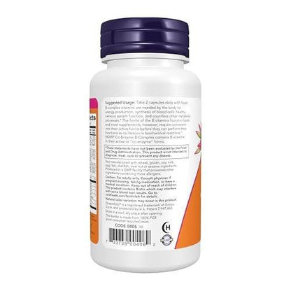 NOW Foods Co-Enzyme B Complex with Alpha Lipoic Acid and CoQ10, 60 Veg Capsules
